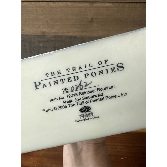 The Trail Of Painted Ponies Reindeer Roundup Christmas In Box -flaw 2E 0262 - Picture 6 of 7